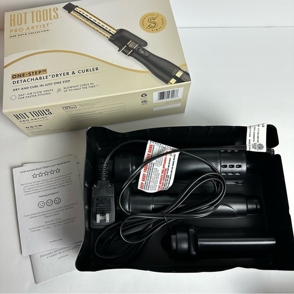 Hot Tools One-Step Detachable Dryer & Curler Blow Dry Curling Iron Styler NEW - Picture 6 of 9